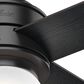 Hunter Hepburn 52" Ceiling Fan with LED Light in Matte Black, , large