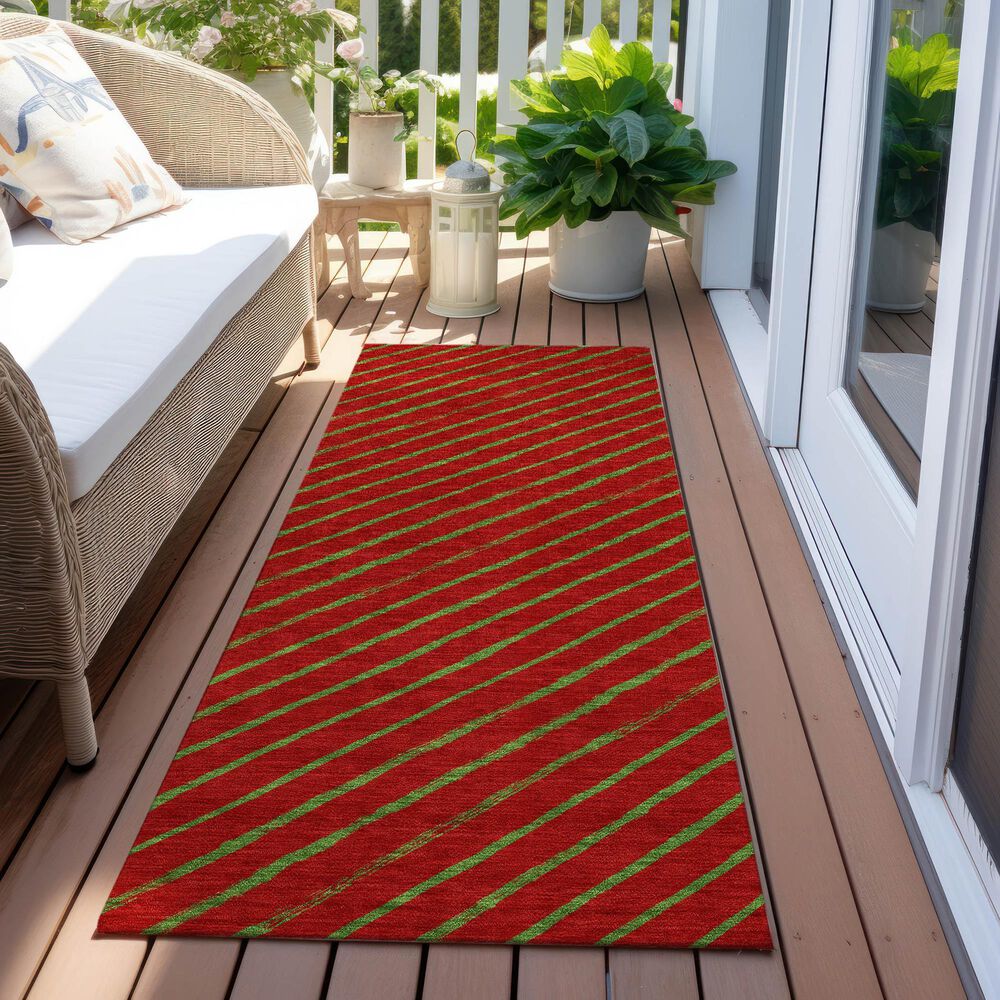 Dalyn Rug Company Wonderland WN27 2&#39;3&quot; x 7&#39;6&quot; Merlot Indoor/Outdoor Runner, , large