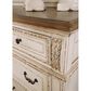 Ashley Realyn Dresser in Chipped White and Brown, , large