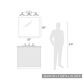 Golden Lighting Clemence 3-Light Bath Vanity in Dark Rust, , large