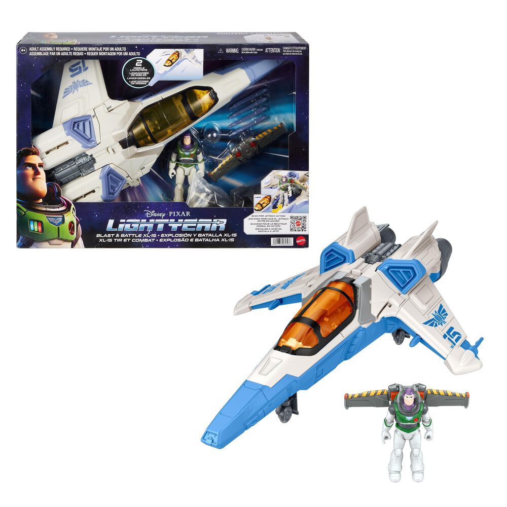 Disney Lightyear Blast and Battle XL-15 with Buzz Lightyear, , large