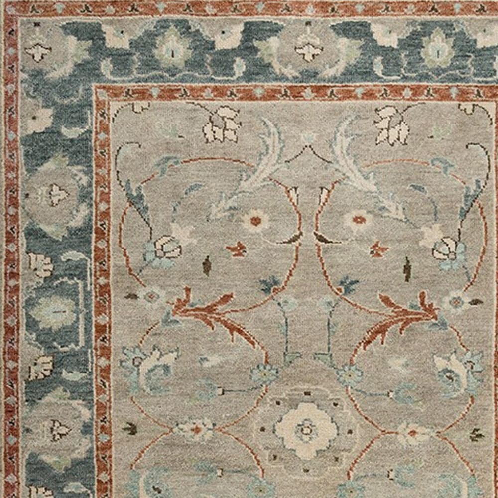 RIZZY Belmont 2&#39; x 3&#39; Light Blue, Beige and Rust Area Rug, , large