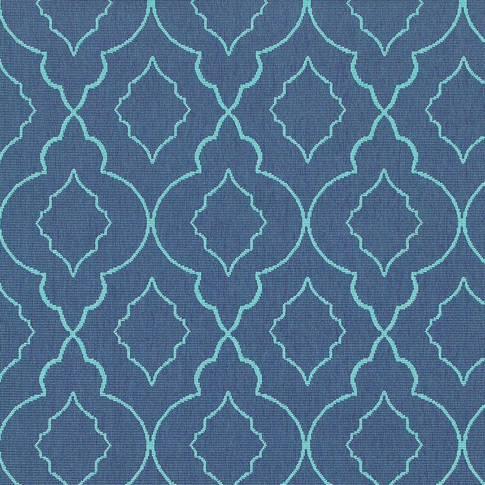 Oriental Weavers Meridian 7541B 2&#39;3&quot; x 7&#39;6&quot; Navy Runner, , large
