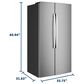 GE Appliances 24 Cu. Ft. Counter-Depth Side-By-Side Refrigerator in Fingerprint Resistant Stainless, , large