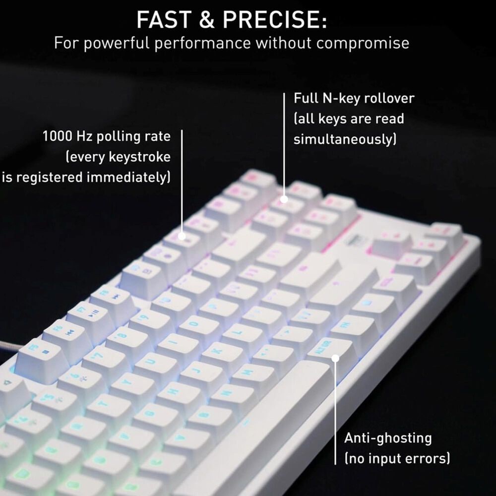 Cherry K4V2 TKL Gaming Keyboard in White, , large