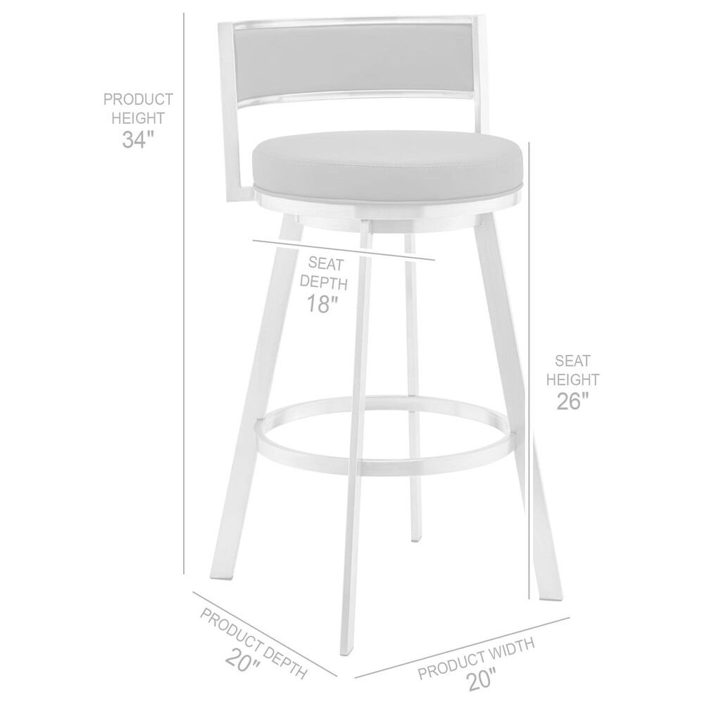 Blue River Naomi and Roman 5-Piece Counter Height Dining Set in Stainless Steel, , large