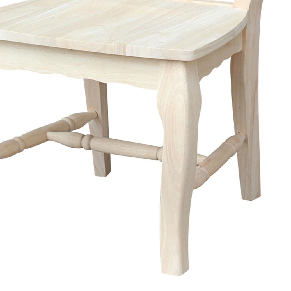 International Concepts Versailles Side Chair in Unfinished &#40;Set of 2&#41;, , large