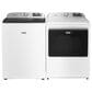 Maytag 5.3 Cu. Ft. Smart Top Load Washer and 7.4 Cu. Ft. Smart Electric Top Load Dryer Laundry Pair in White, , large