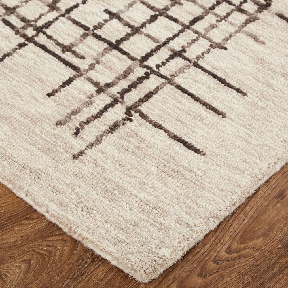 Feizy Maddox 3&#39;6&quot; x 5&#39;6&quot; Beige and Brown Area Rug, , large