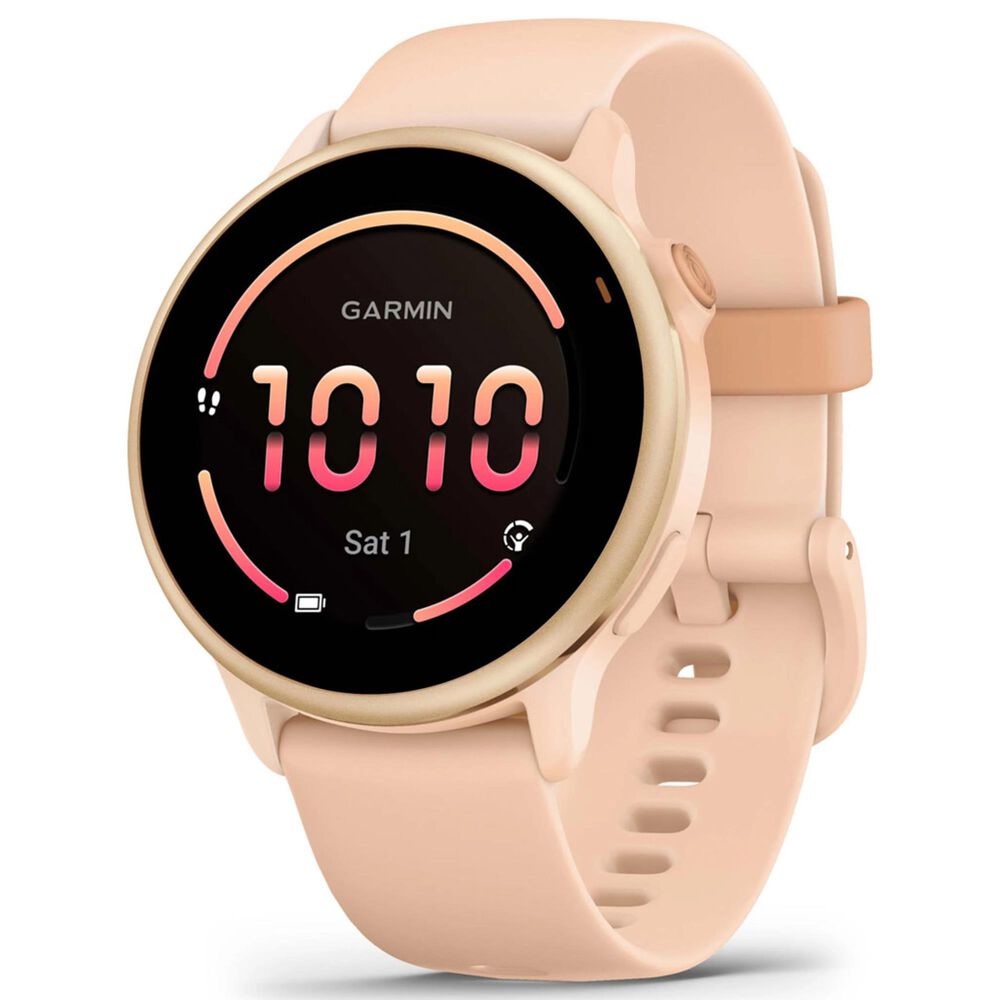 Garmin Vivoactive 6 Smartwatch 42mm Pink Dawn Aluminum Case with Pink Dawn Band, , large