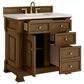 James Martin Vanities Brookfield 36" Single Bathroom Vanity in Honey Oak with 3 cm Eternal Marfil Quartz Top and Rectangular Sink, , large