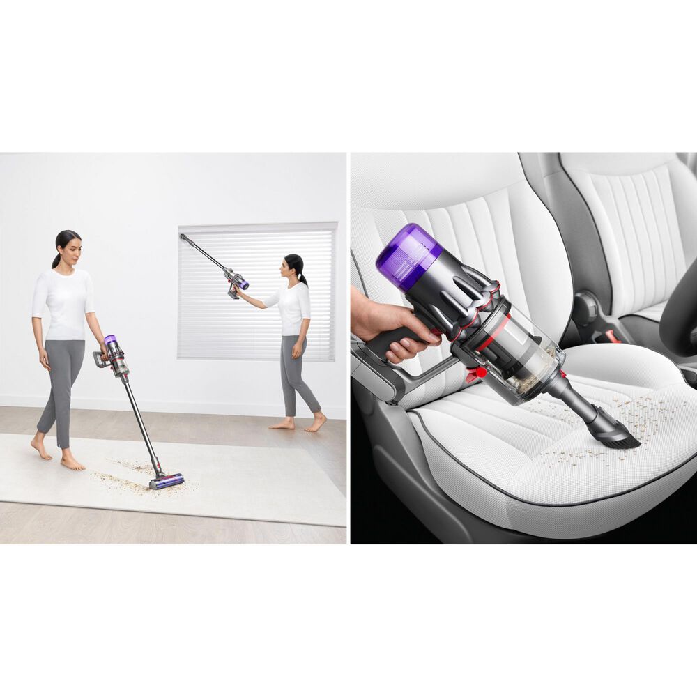 Dyson V9 Motorbar Vacuum in Sprayed Dark Nickel and Gloss Nickel, , large