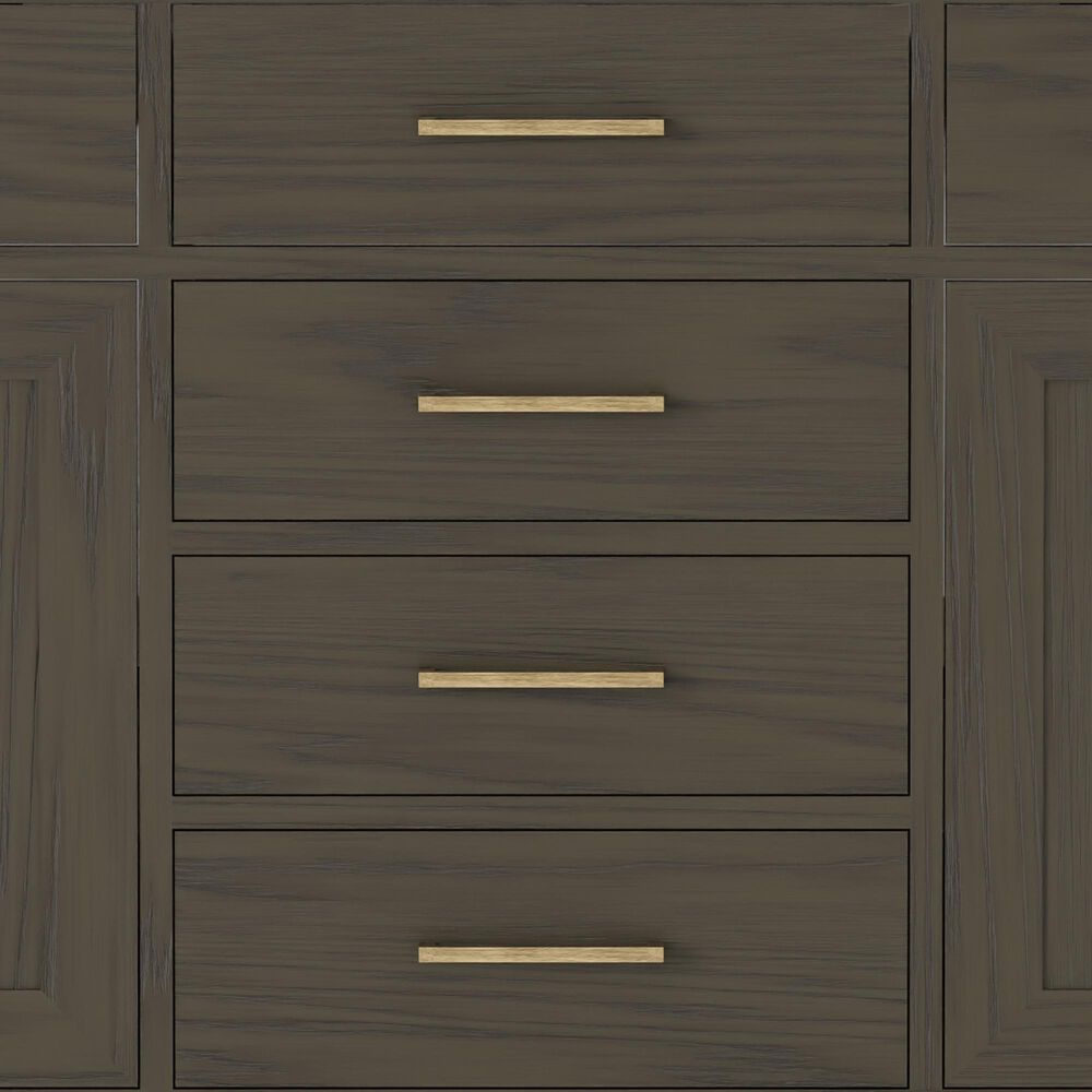 Lexora Home Abbey 72&quot; Double Bathroom Vanity in Brown Oak with 2 cm White Cultured Marble Top and Rectangular Sinks, , large