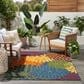 Nourison Aloha ALH05 7"10" x 10"6" Navy and Multicolor Indoor/Outdoor Area Rug, , large