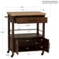 Linon Home Decor Lennix Kitchen Cart in Brown and Natural, , large