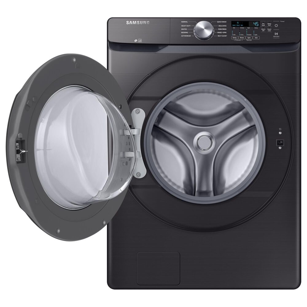 Samsung 4.5 Cu. Ft. Front Load Washer and 7.5 Cu. Ft. Electric Dryer Laundry Pair in Black, , large