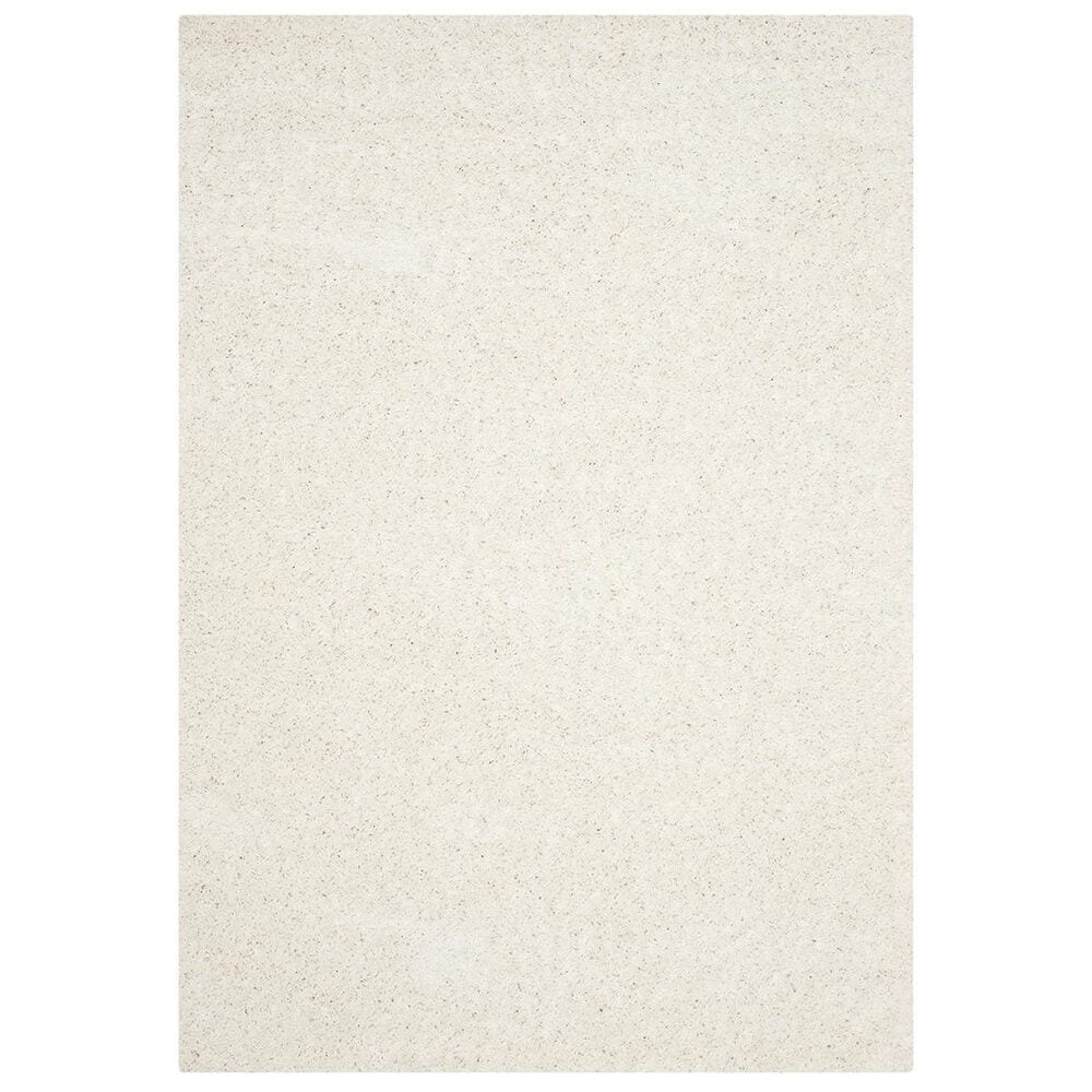 Safavieh Athens Shag SGA119B-5 5"1" x 7"6" White Area Rug, , large