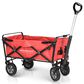Wonderfold Utility Folding Wagon with Stand in Red, , large