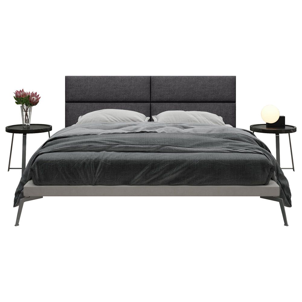 Jaxx Sacks Panelist Upholstered King Headboard Panel in Charcoal (Set of 4), , large