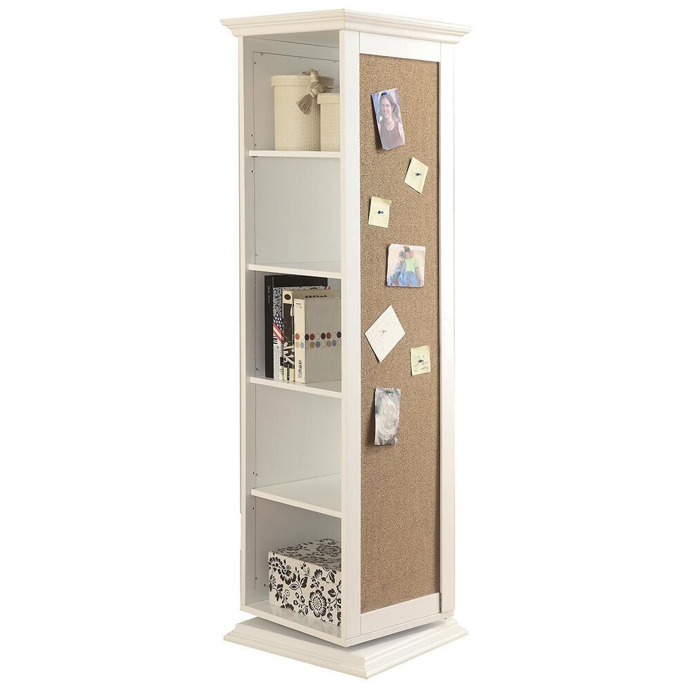Pacific Landing Swivel Storage Cabinet in White, , large