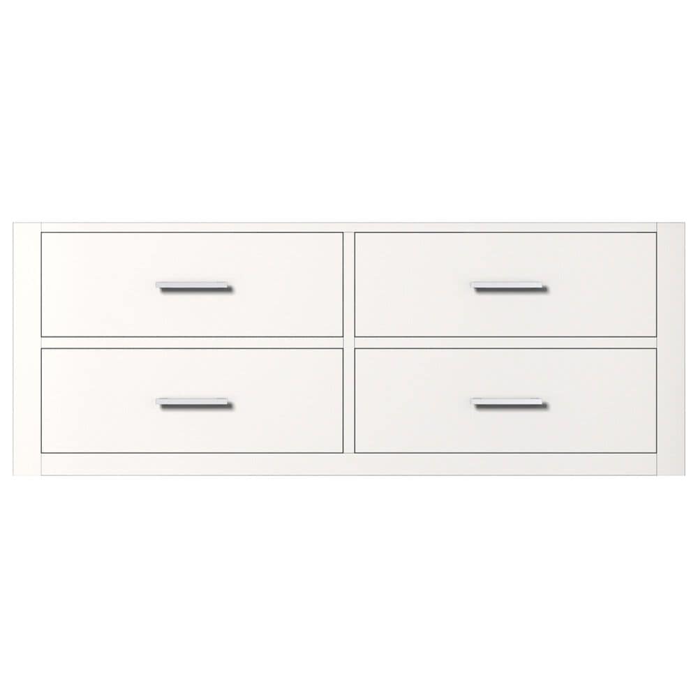Lexora Home Castor 48&quot; Single Bathroom Vanity in Black with 2 cm White Quartz Top, Rectangular Sink and 43&quot; Mirror, , large