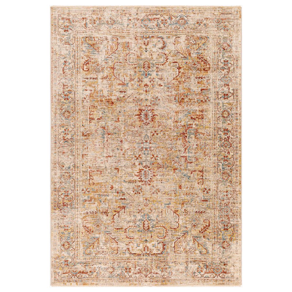Surya Aspendos 9" x 12"2" Gray, Charcoal, Taupe, Dusty Pink, Rust, Burgandy, Mustard, Blue, Black and Cream Area Rug, , large