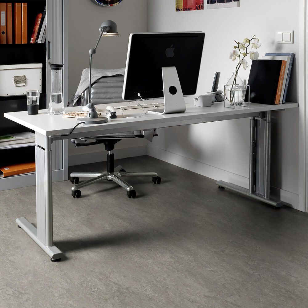 Forbo Marmoleum Cinch Loc Seal 12&quot; x 36&quot; Laminate Tile in Serene Grey, , large