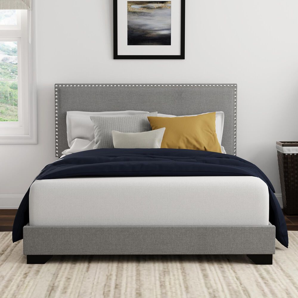 The Monday Company Full Upholstered Bed in Gray, , large