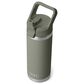 YETI Rambler 18 Oz Water Bottle with Color-Matched Straw Cap in Pampa Green, , large