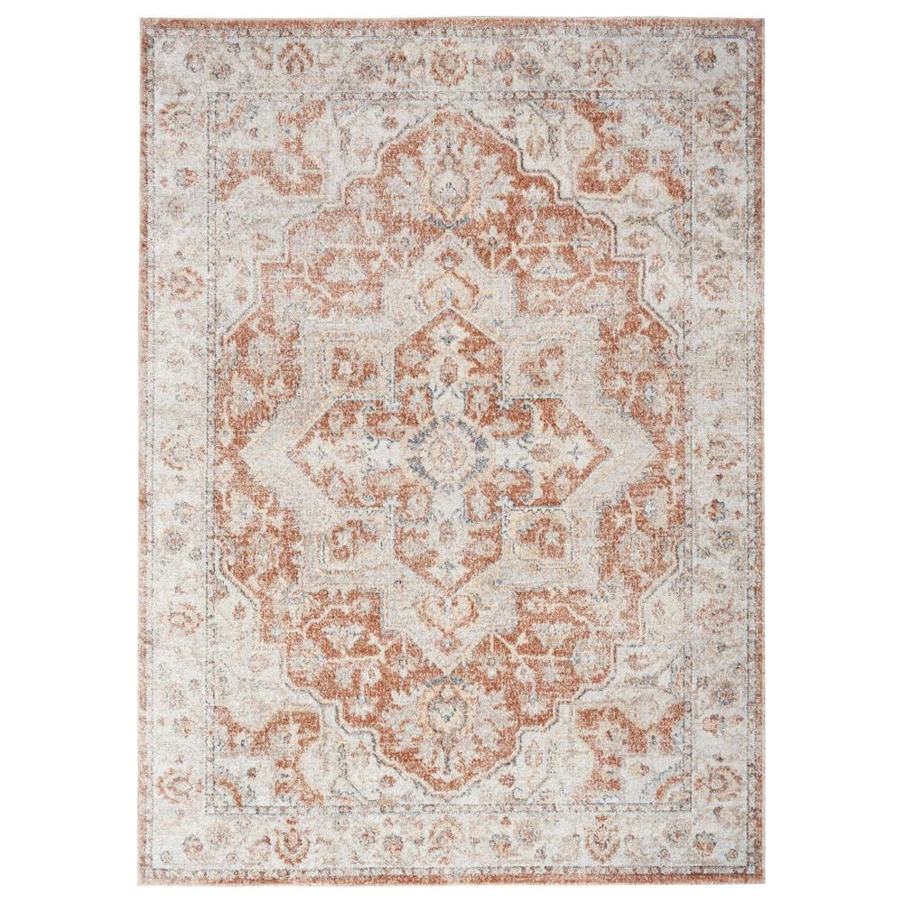 Nourison Astra Machine Washable 2"2" x 4" Gold and Multicolor Area Rug, , large