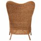 Baxton Studio Terra Arm Chair with Light Honey Rattan in White, , large
