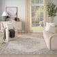 Nourison Antique Fusion Ivory and Charcoal 3"11" x 5"10" Area Rug, , large