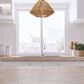 Creative Coop Lillian 1-Light Flush Mount with Natural Paper Rope Shade in Brushed Gold, , large