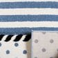 Safavieh Carousel 5"3" Square Ivory and Navy Kids Area Rug, , large