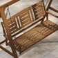 HOMLUX 3-Person Large Outdoor Porch Swing with Hanging Frame for Garden, Backyard in Teak Oil, , large
