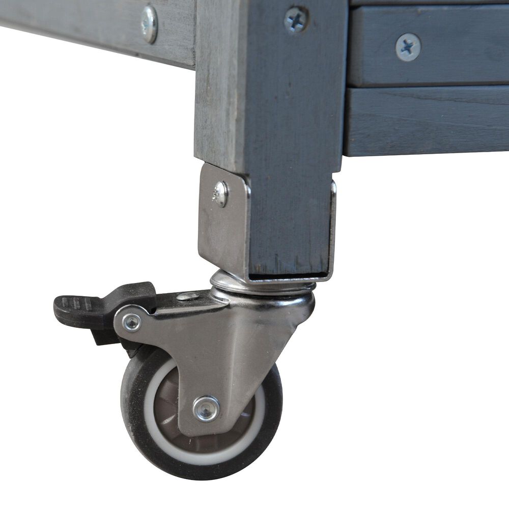 HOMLUX 65" Outdoor Potting Bench Table in Grey, , large