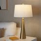 LumiSource Cone Metal Table Lamp in Gold (Set of 2), , large