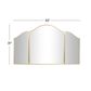 Maple and Jade 53" x 31" Wall Mirror in Glossy Gold, , large