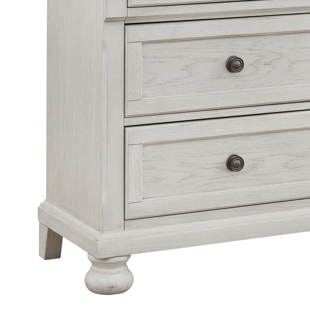 Ashley Robbinsdale 4-Piece Full Storage Bedroom Set in Antique White, , large