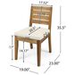 Hearth and Haven 7-Piece Outdoor Expandable Dining Set with Beige Cushions in Natural, , large