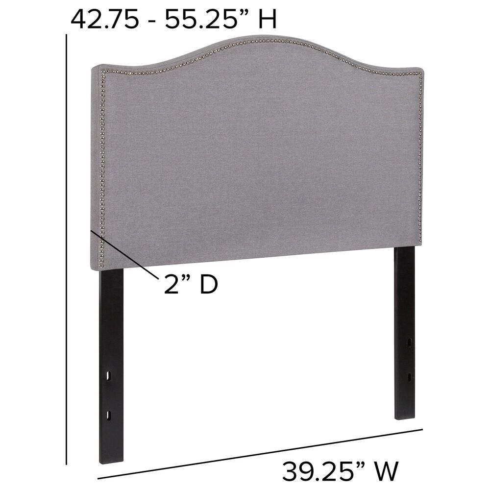 Flash Furniture Lexington Twin Headboard in Gray, , large