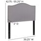 Flash Furniture Lexington Twin Headboard in Gray, , large