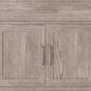 Lexora Home Abbey 36" Single Bathroom Vanity in Grey Oak with 2 cm White Carrara Marble Top and Rectangular Sink, , large
