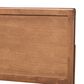 Baxton Studio Alan King Panel Headboard in Ash Walnut, , large