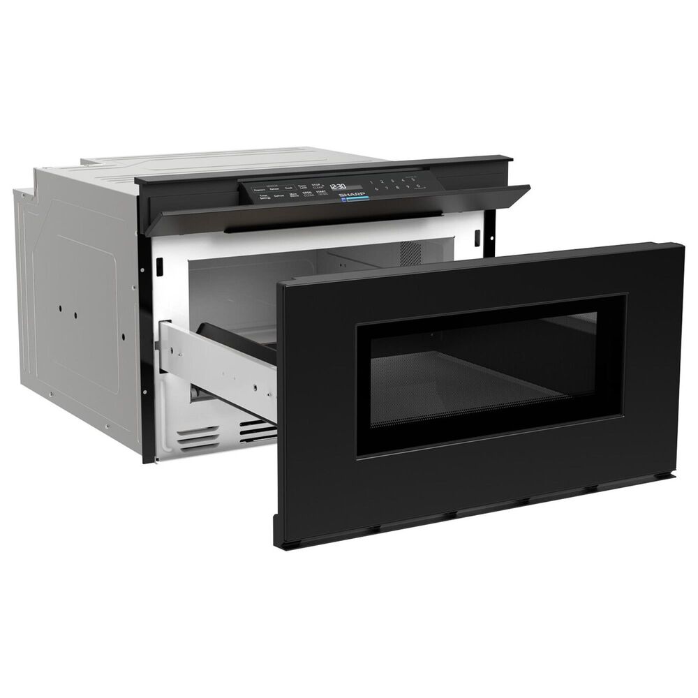 Sharp 1.2 Cu. Ft. Built-In Smart Microwave Drawer Oven with Easy Wave Open in Black, , large