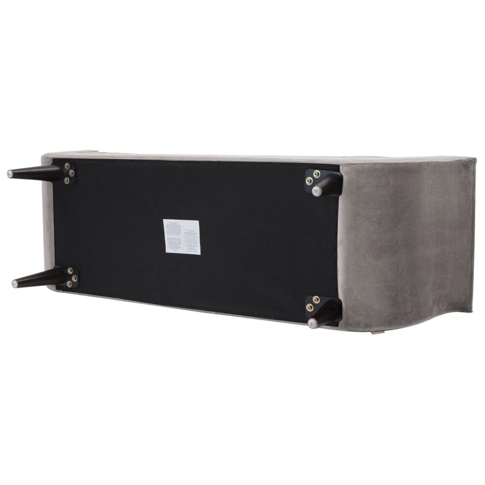 Jennifer Taylor Home Alma Tufted Flared Arm Entryway Bench in Opal Grey