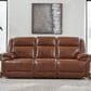 Ashley Healy Pier Power Reclining Sofa in Chocolate, , large