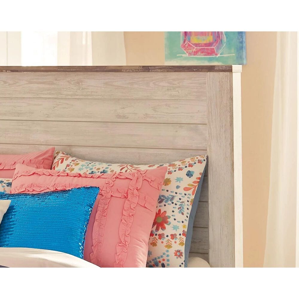 Ashley Willowton Full Panel Bed in Whitewash, , large