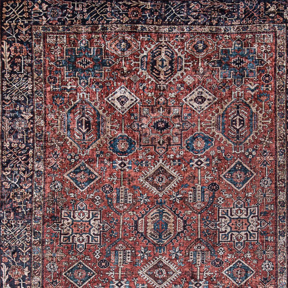 Momeni Karachi KAR-2 6&#39; x 9&#39; Rust Area Rug, , large