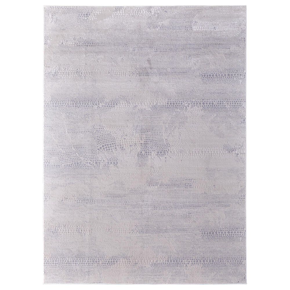 Feizy Prasad 5" x 8" Ivory and Gray Area Rug, , large